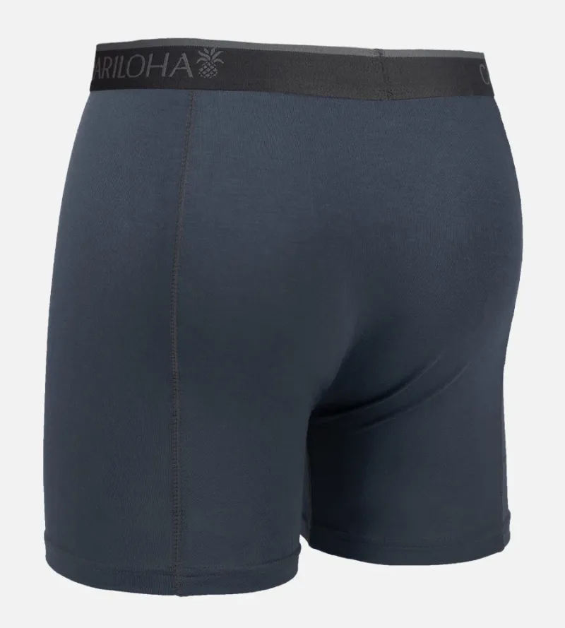 Bamboo Boxer Briefs - Steel Blue