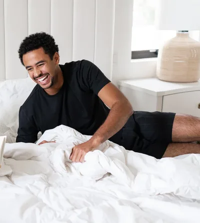Men's Bamboo Woven Sleep Shorts