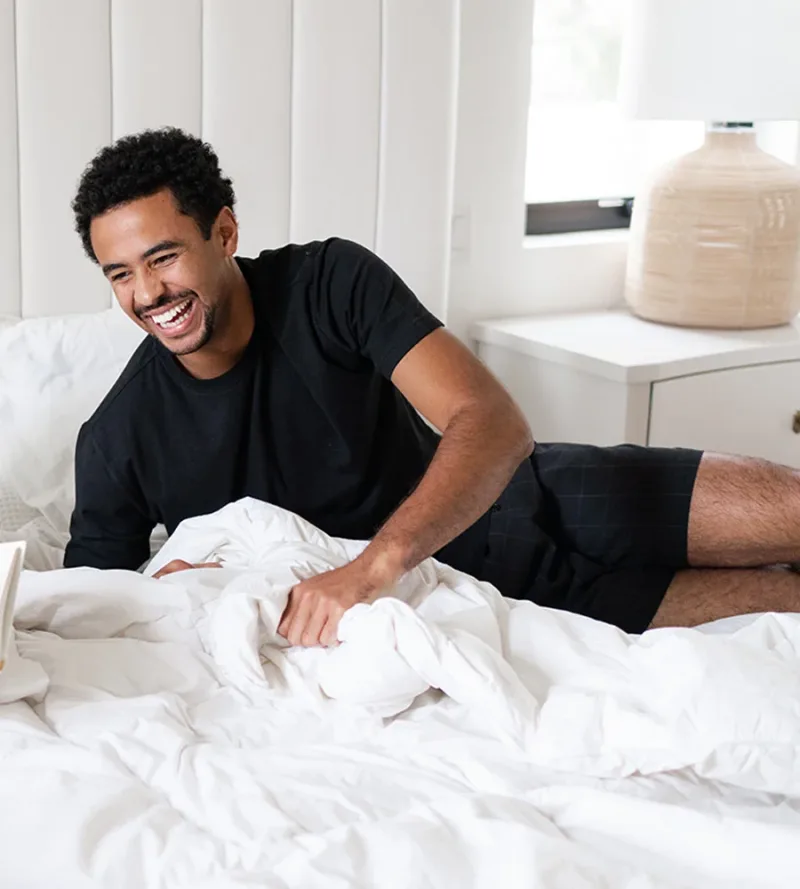 Men's Bamboo Woven Sleep Shorts