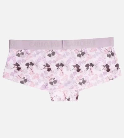 Bamboo Boyshort Brief - Lilac Breeze Print