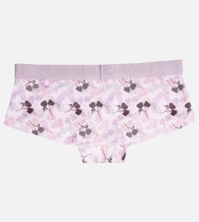 Bamboo Boyshort Brief - Lilac Breeze Print