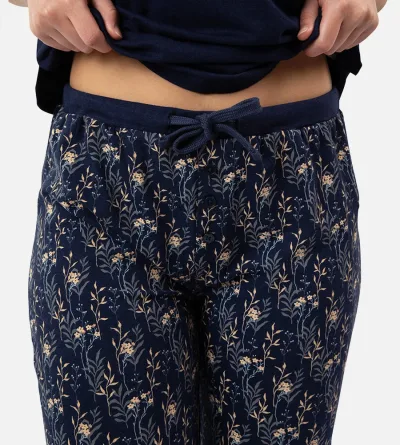 Women's Bamboo Sleep Pants - Midnight Floral Print