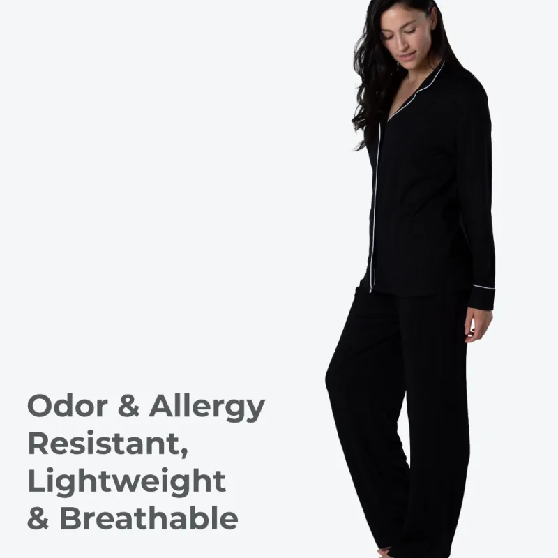 Sleep Set - Long Sleeves & Pants - Black