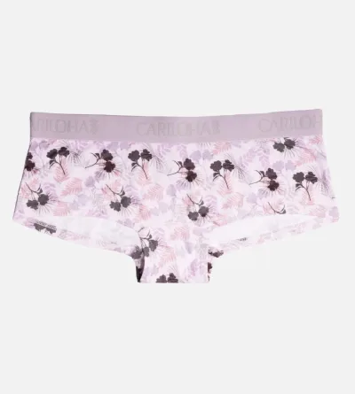 Bamboo Boyshort Brief - Lilac Breeze Print