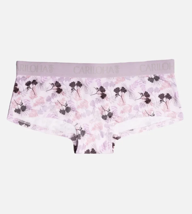 Bamboo Boyshort Brief - Lilac Breeze Print