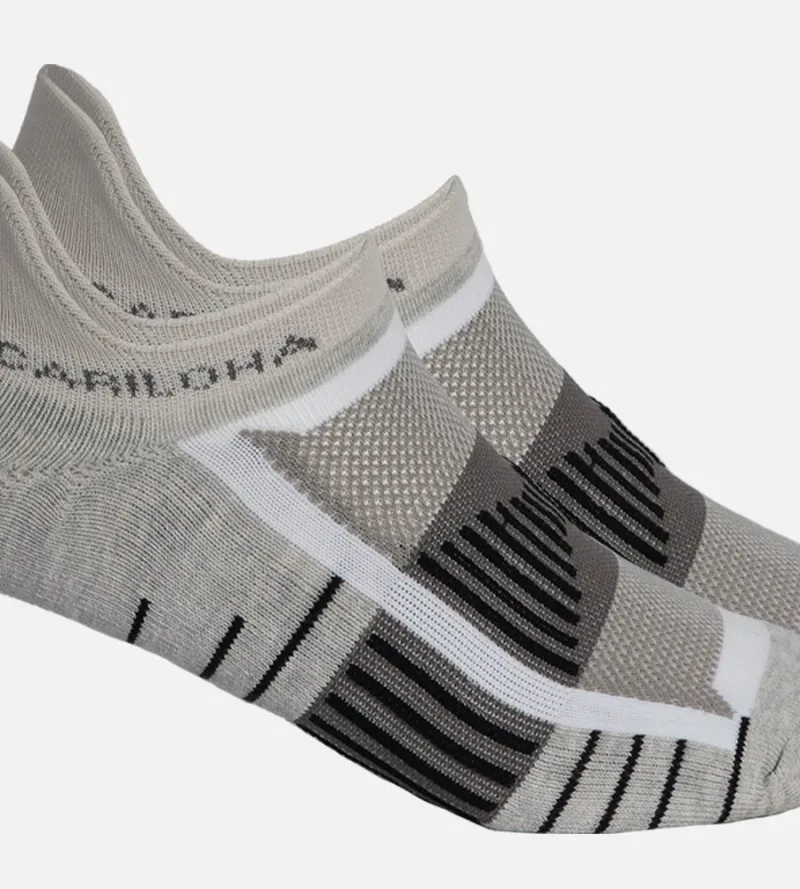 Bamboo Tab Athletic Sock - Light Heather Gray/ White